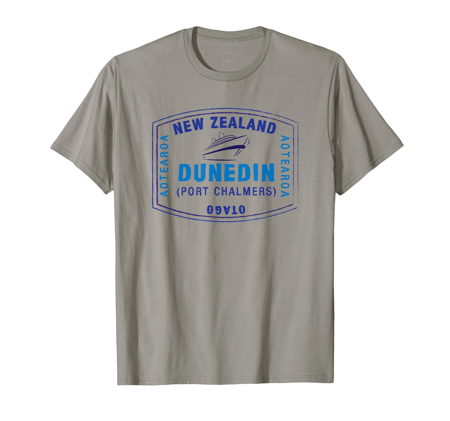 Dunedin New Zealand Passport Stamp Vacation T-shirt