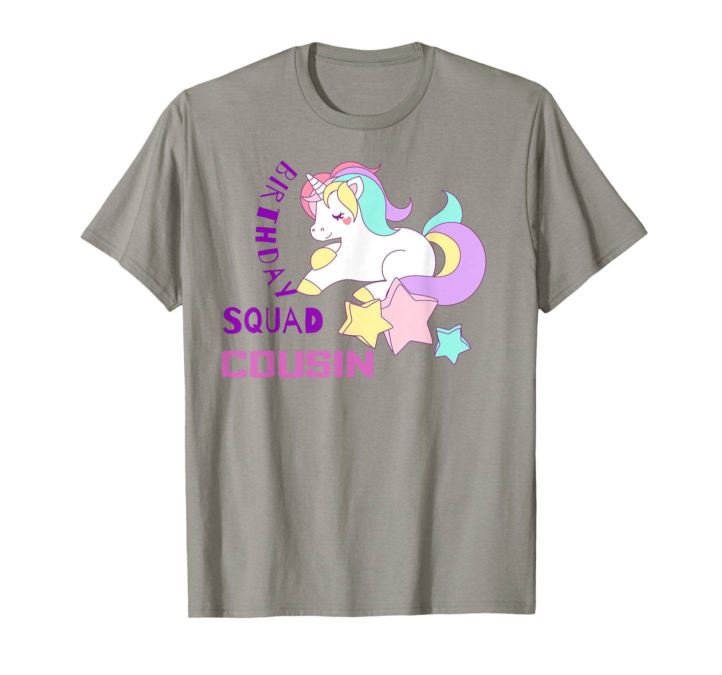 Cousin Of The Birthday Girl Unicorn Party Squad T-Shirt