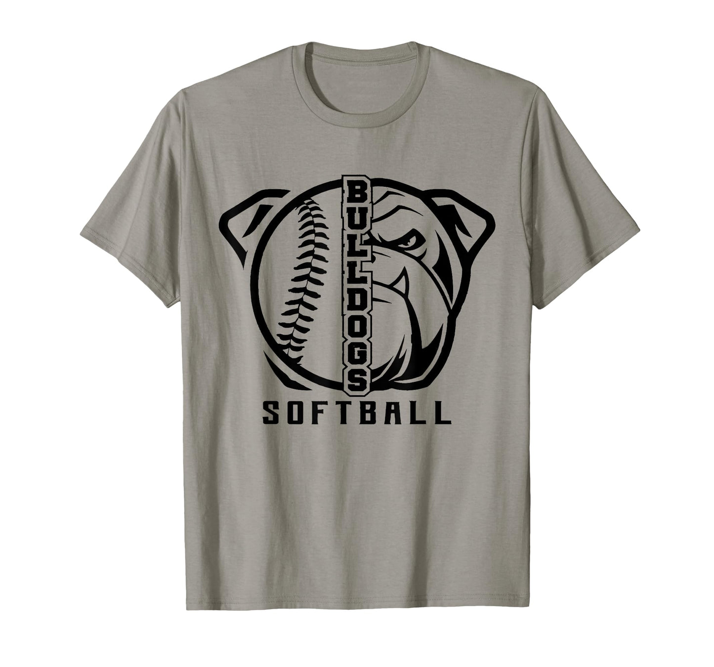 Bulldogs Baseball Softball High School Team Mascot Mom T-Shirt