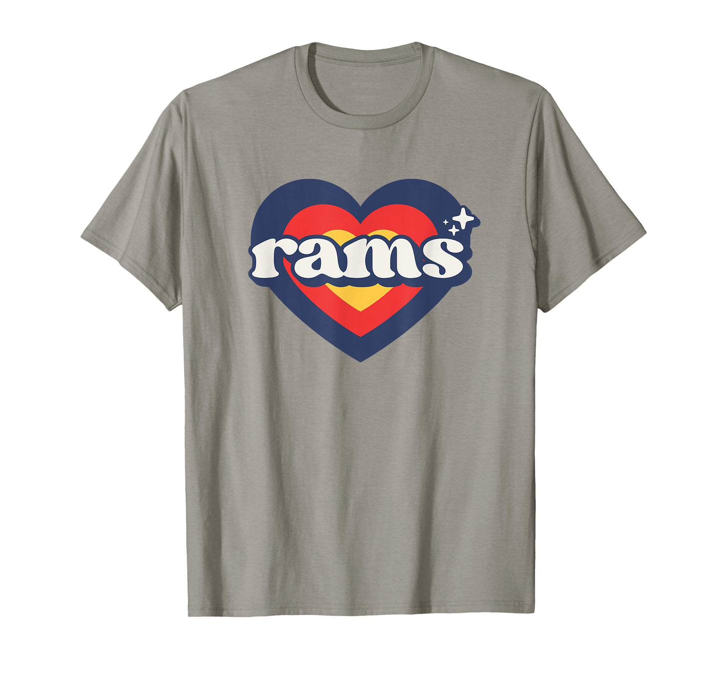 Vintage Rams High School Go Rams Pride Heart T-Shirt
