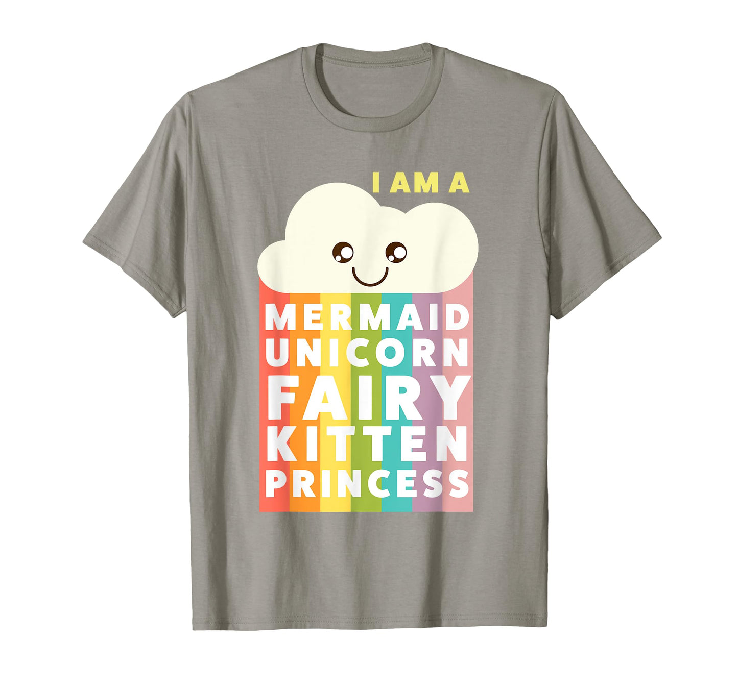 I Am A Mermaid Unicorn Fairy Kitten Princess Cute T Shirt T-Shirt