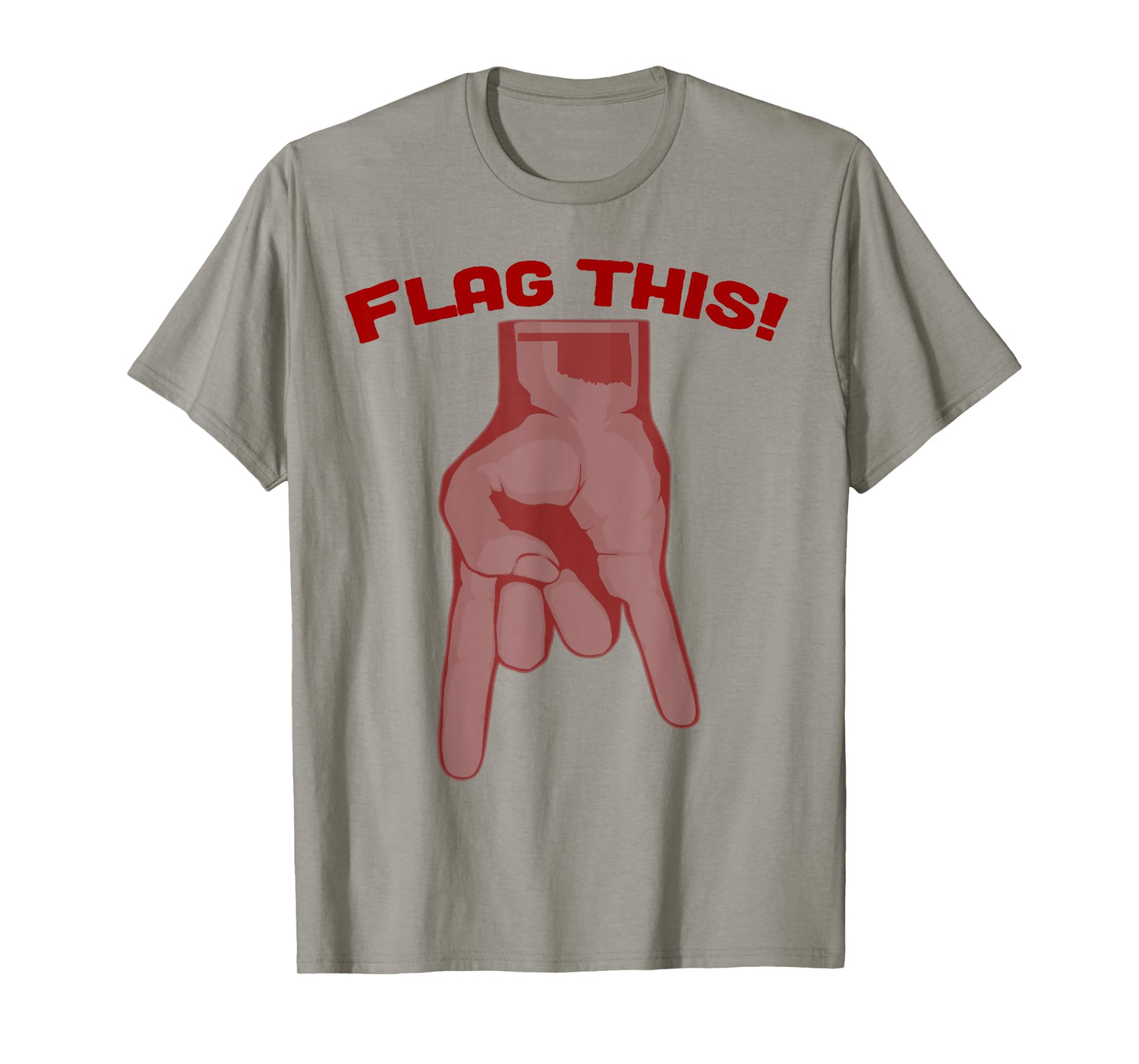 Flag This Oklahoma Upside Down Horns T-Shirt