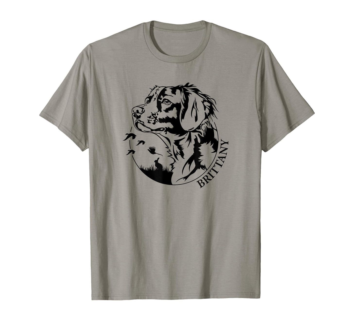Proud Brittany hunting dog Brittany Spaniel portrait Men Women T-Shirt
