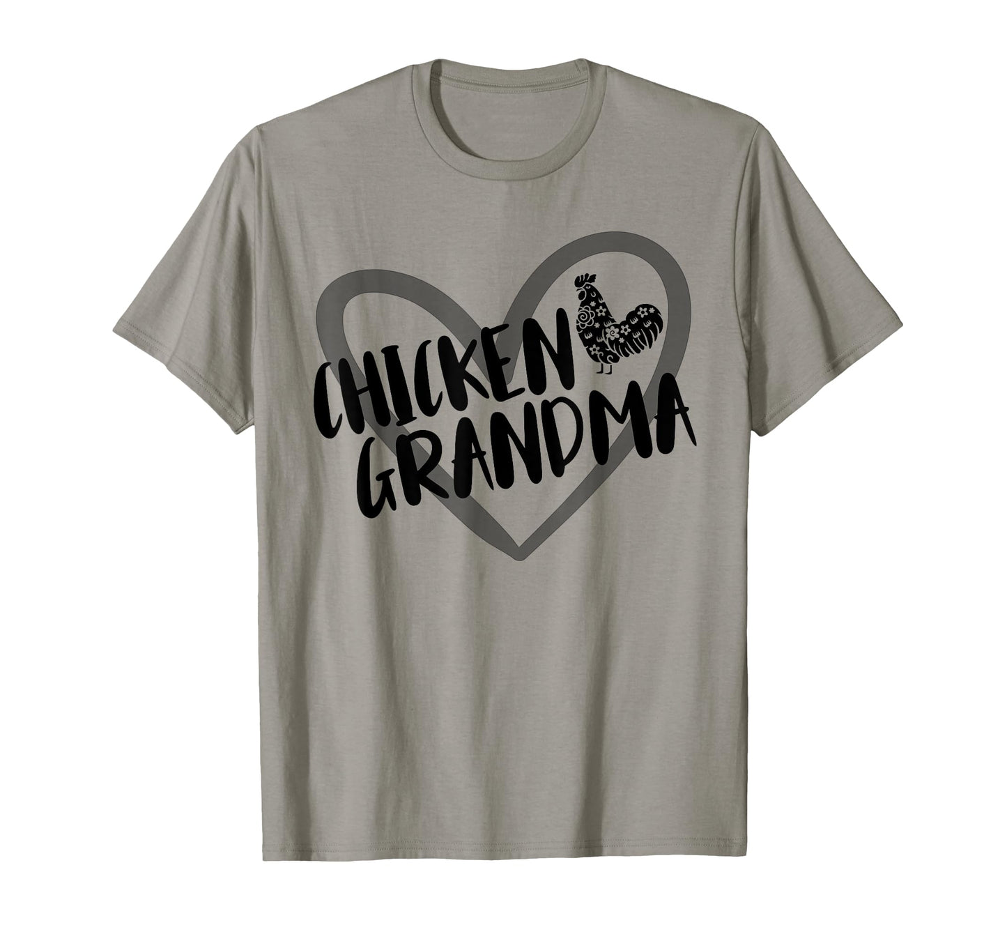 Chicken Grandma Heart Farmer Funny Chicken Lover T-Shirt