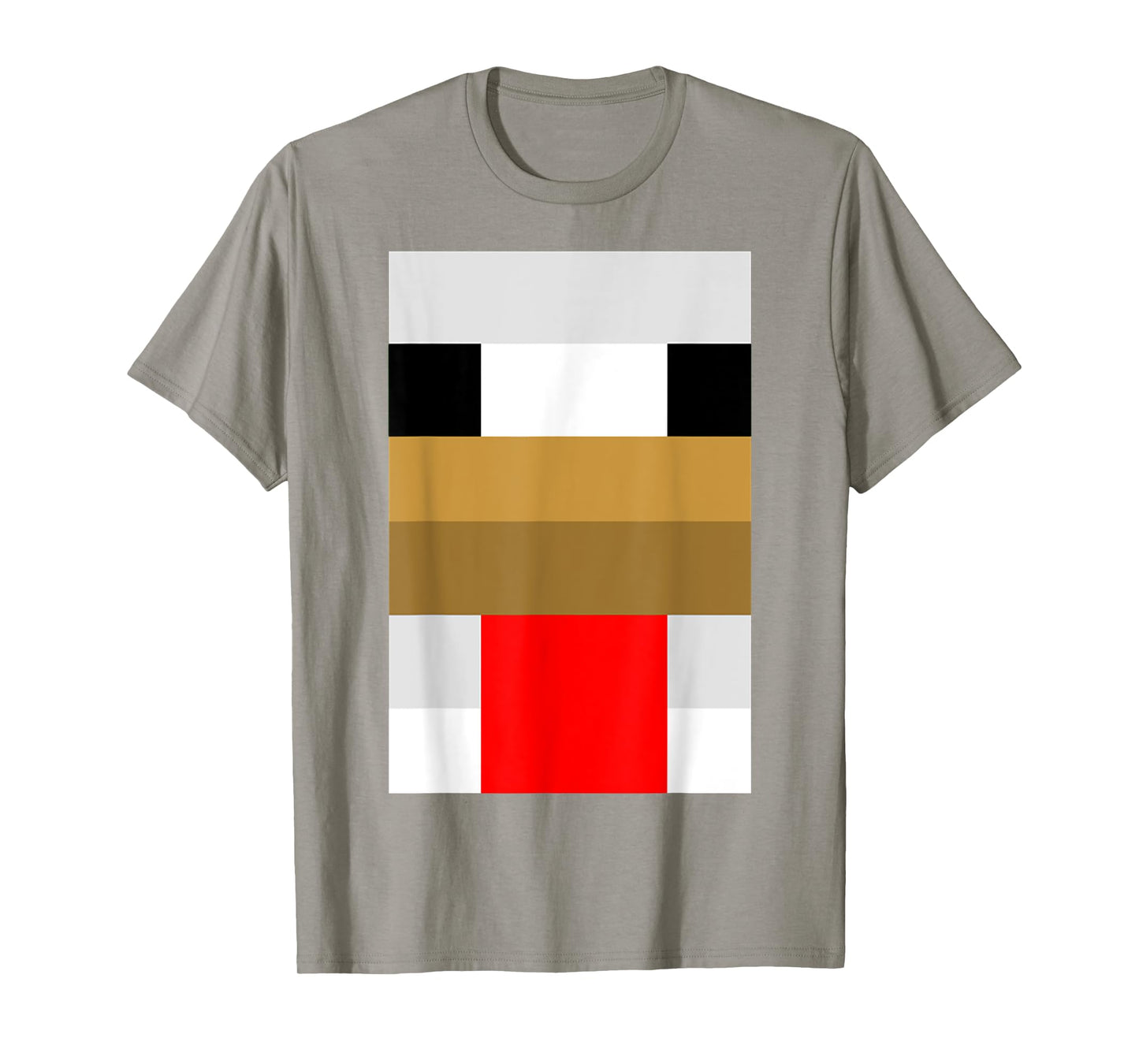 Funny Easy Halloween Costume White Chicken Pixel T-Shirt