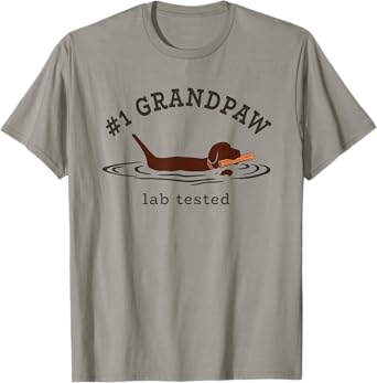 Lab Dad Chocolate Labrador Retriever Dog #1 Grandpaw Men T-Shirt