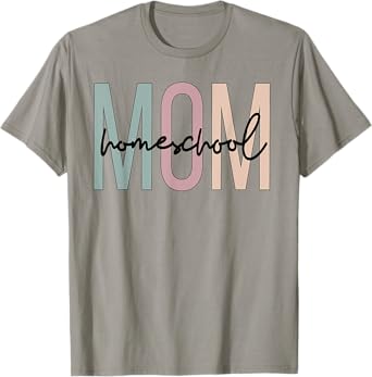 Homeschool Mom Boho Homeschooling Mom T-Shirt