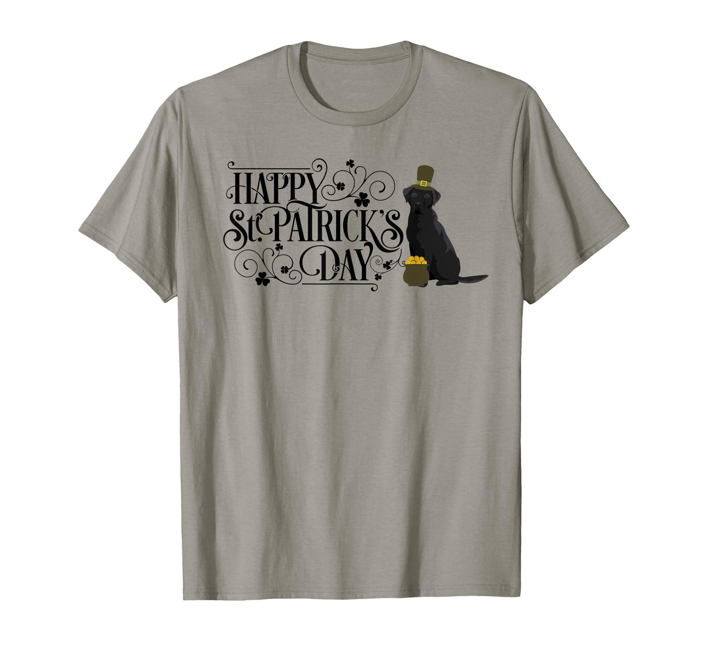 St Patricks Day Black Labrador Retriever Shirt Dog