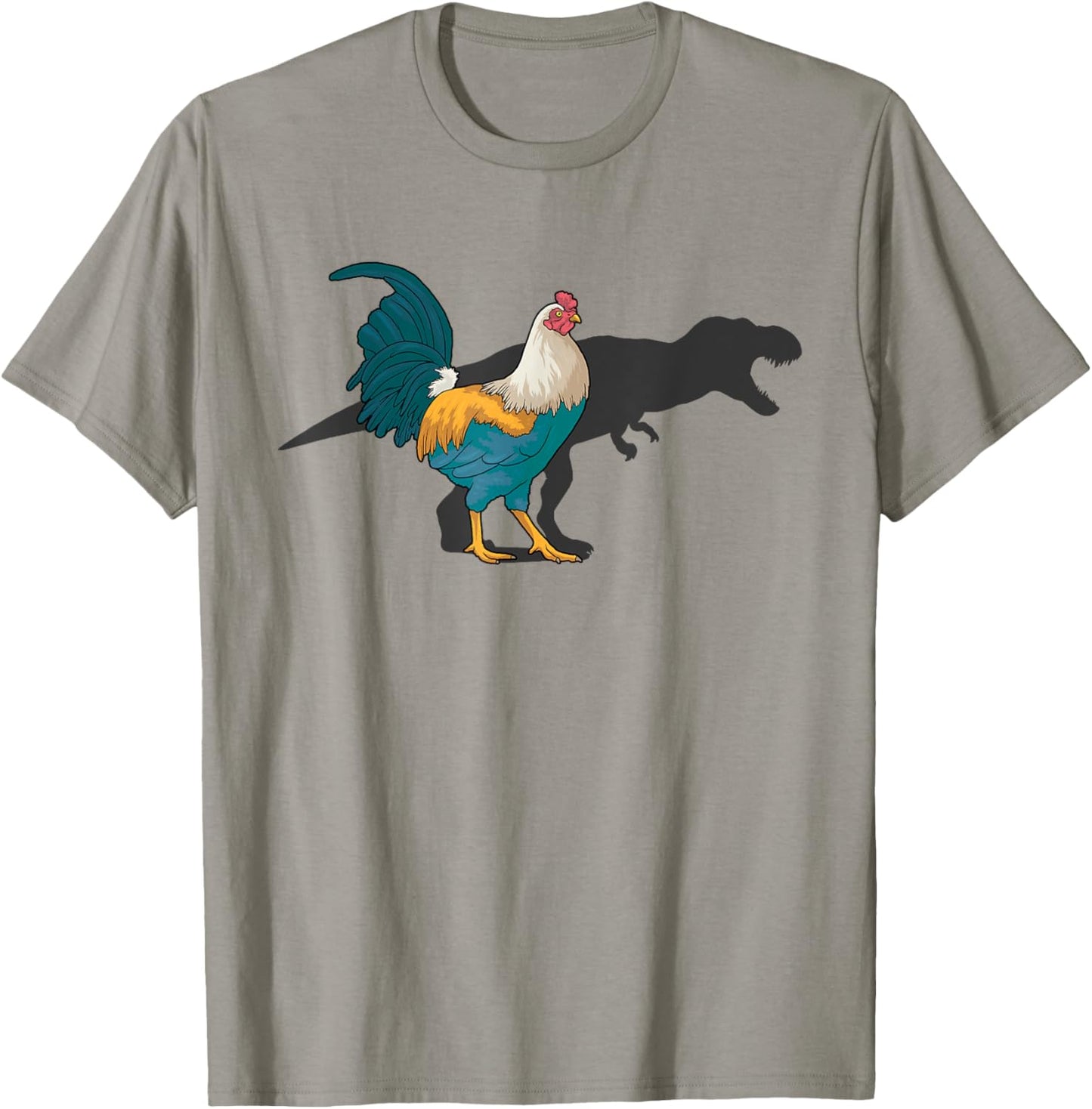 Chicken Dinosaur Shadow T Rex Hen Lover Cute Chicken Farmer T-Shirt