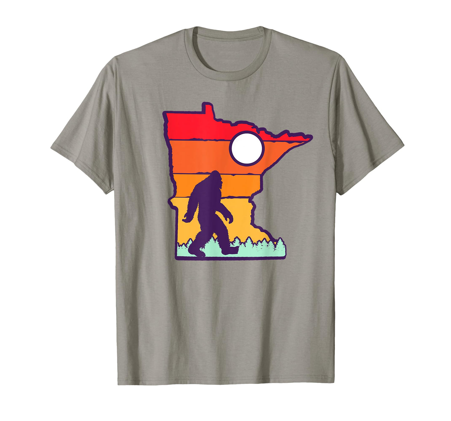 Minnesota Vintage Outdoor Bigfoot State Sasquatch Team Retro T-Shirt