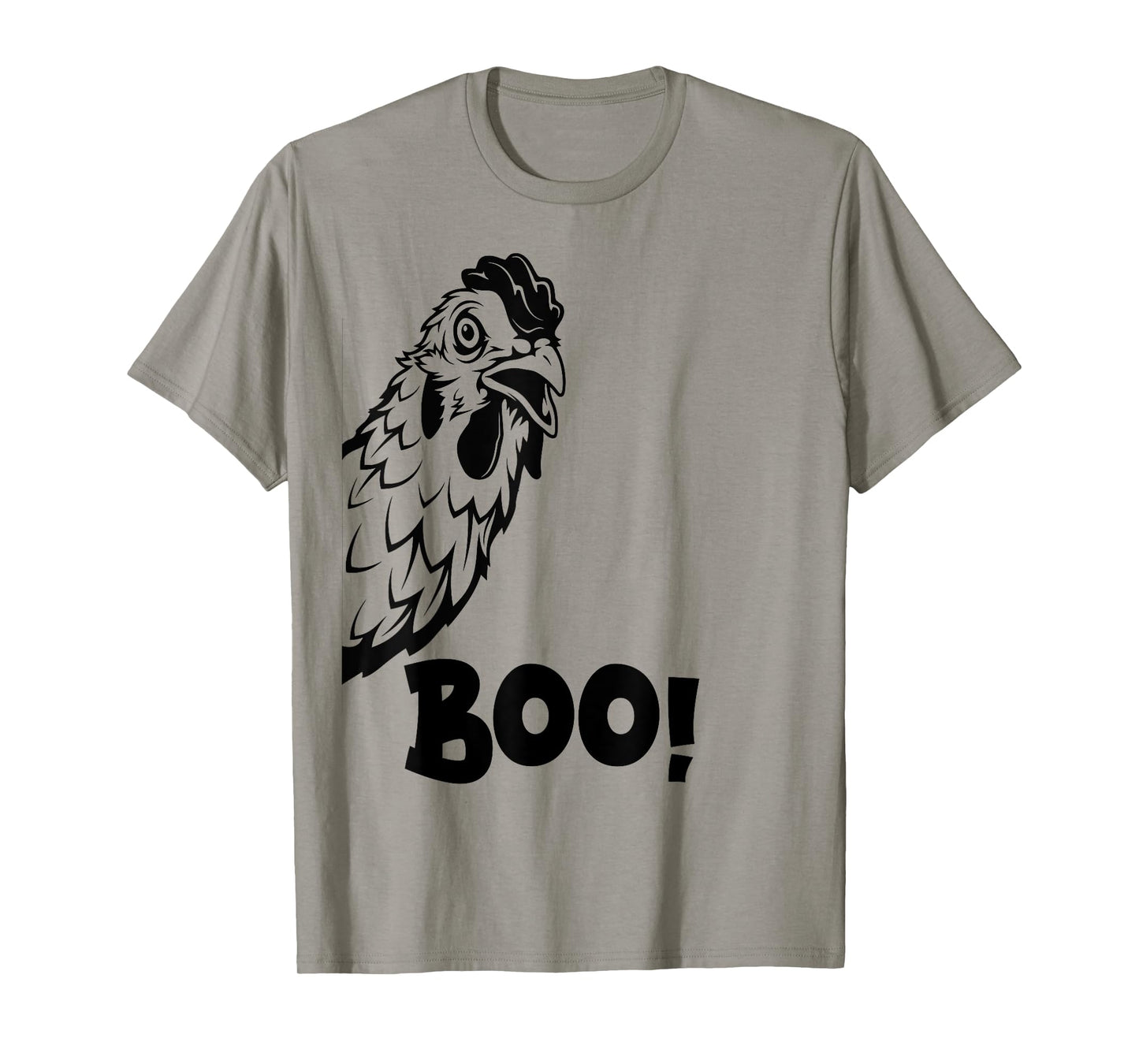 Boo Chiken Shirt Hen Hiding Peekaboo Scary Halloween Chicken T-Shirt