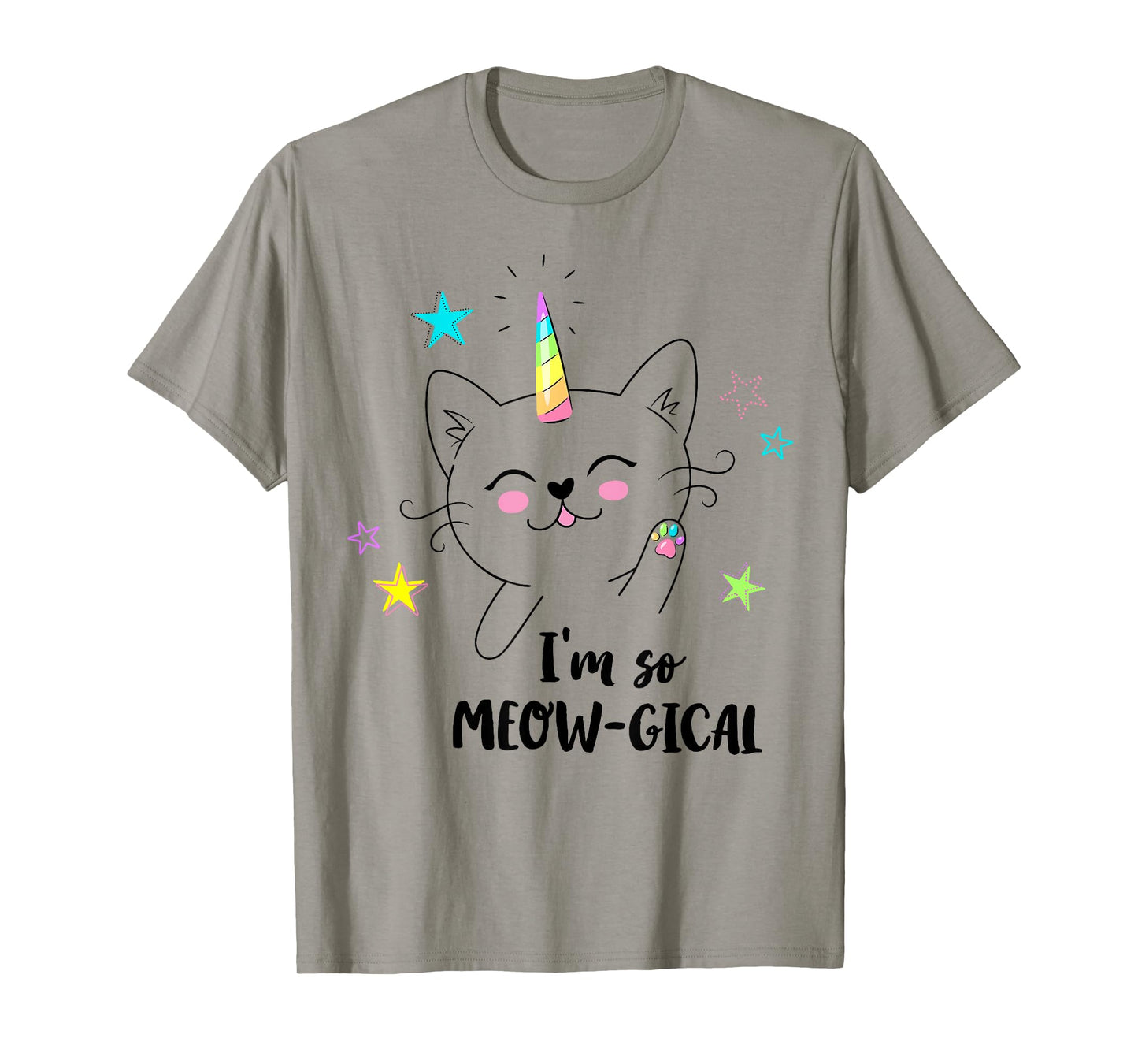 Caticorn cute kitty kids I'm so meow-gical funny cat unicorn T-Shirt