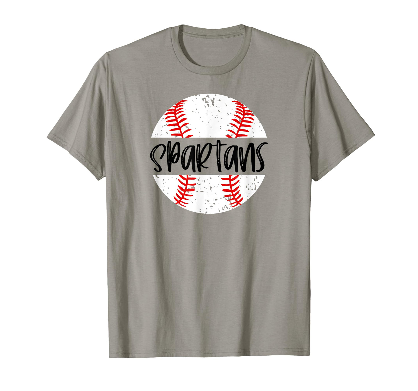 Spartans Baseball Team Mascot School Spirit Game Day T-Shirt