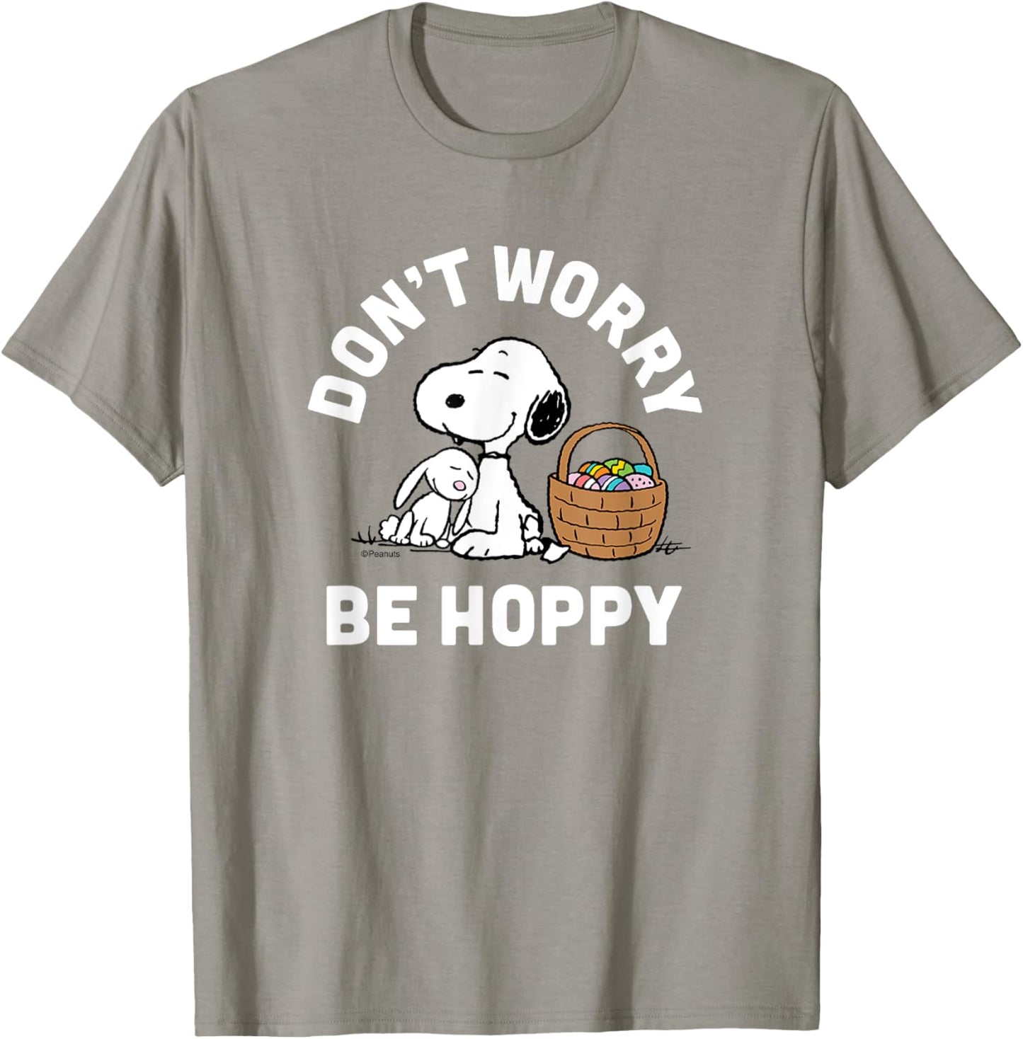 Peanuts - Snoopy Easter Rabbit Don't Worry Be Hoppy T-Shirt