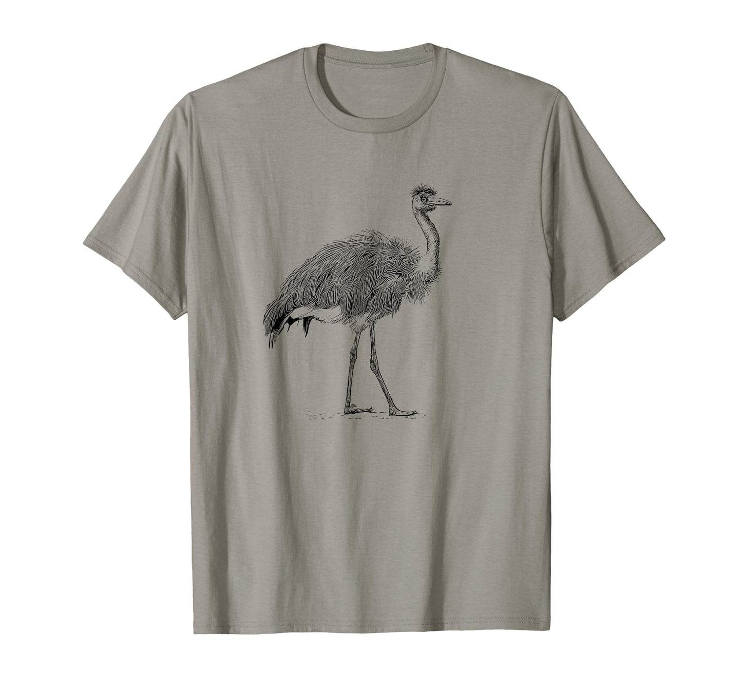 Zookeeper Retro Illustration Vintage Flightless Emu Lover T-Shirt