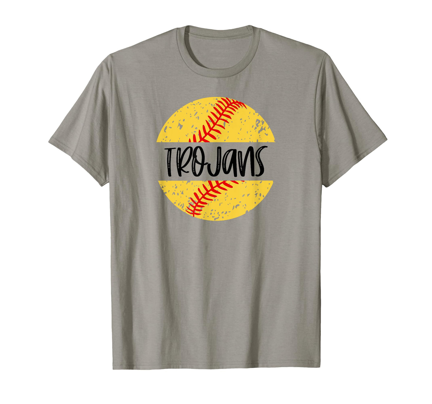 Trojans Softball Team Mascot School Spirit Game Day T-Shirt