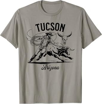 Tucson Arizona Rodeo Bull Rider Steer Wrangler Cowboy T-Shirt