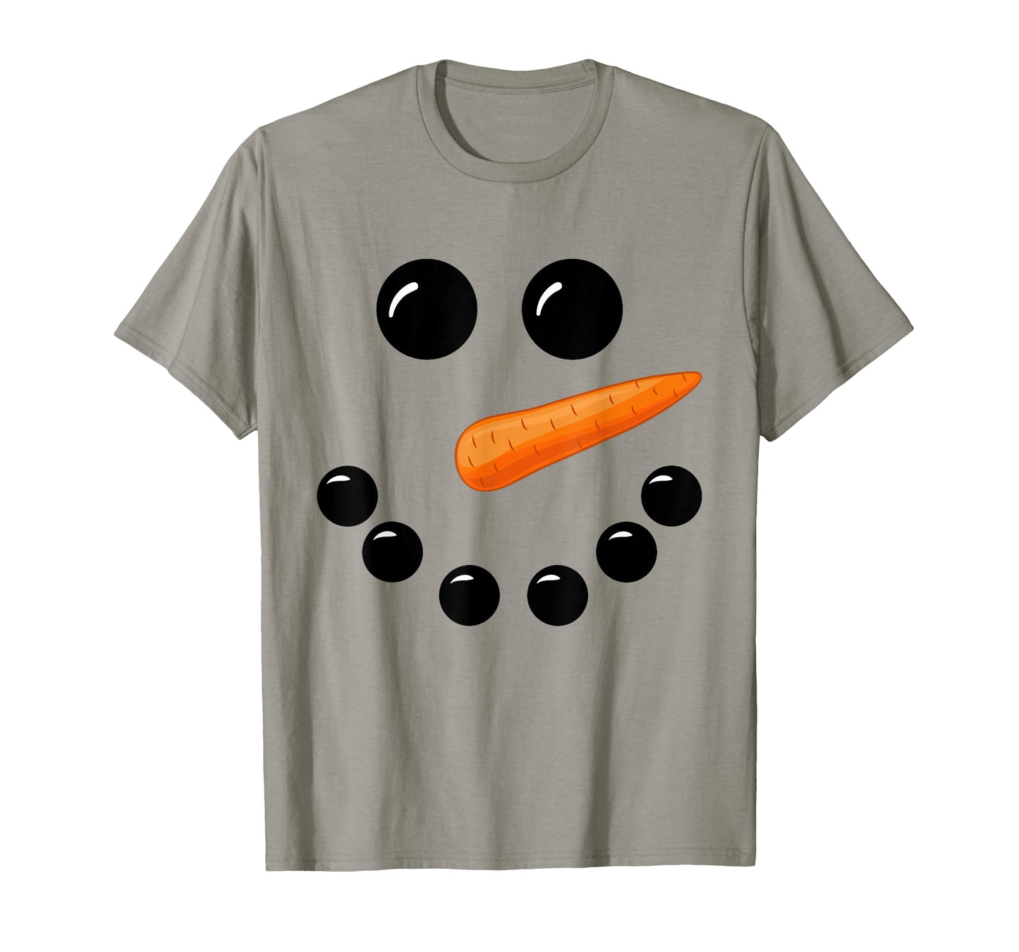 Snowman Face Shirt Boys Children Toddlers Funny Christmas T-Shirt