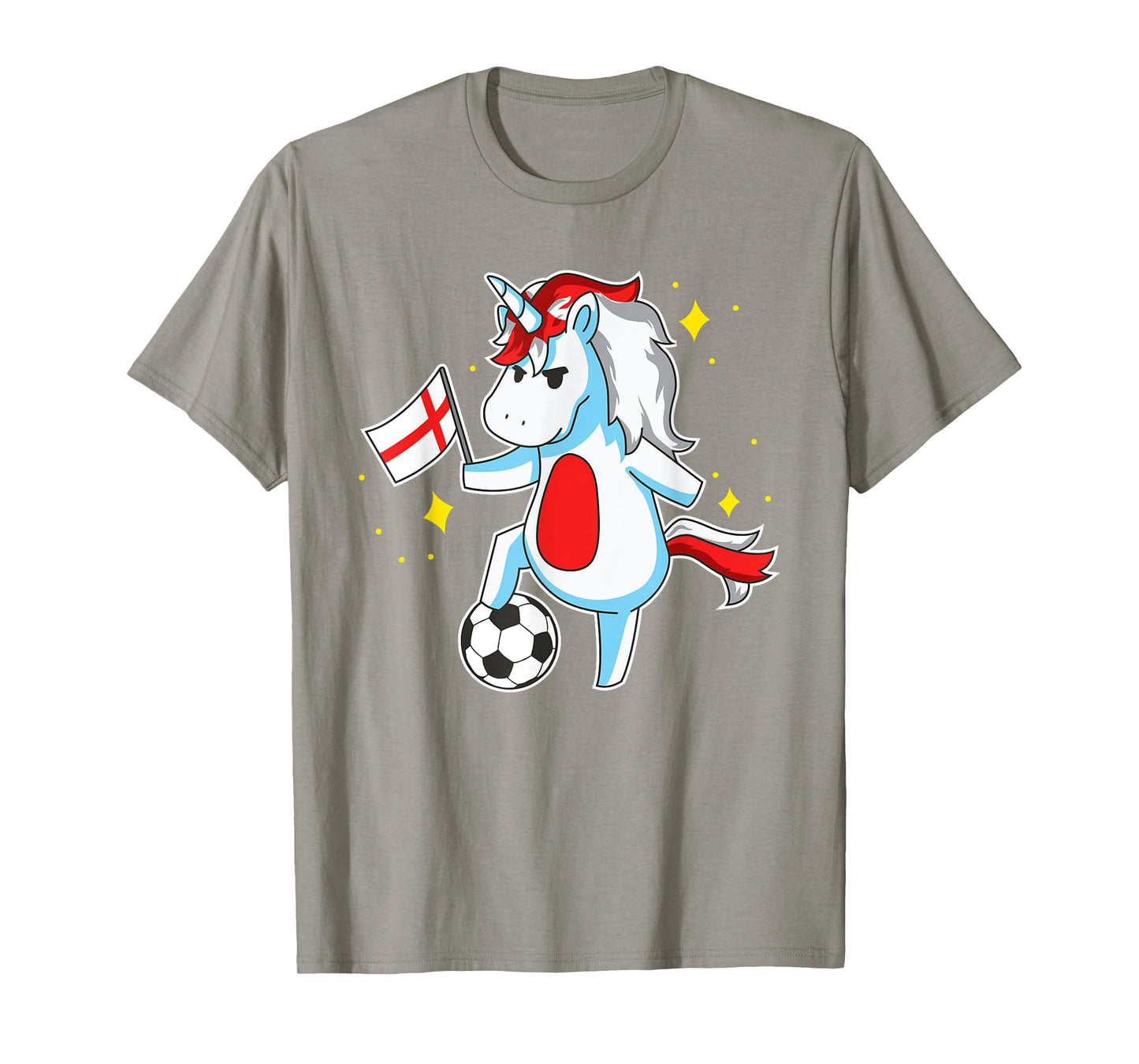 Soccer Unicorn England Jersey Shirt English Football T-Shirt