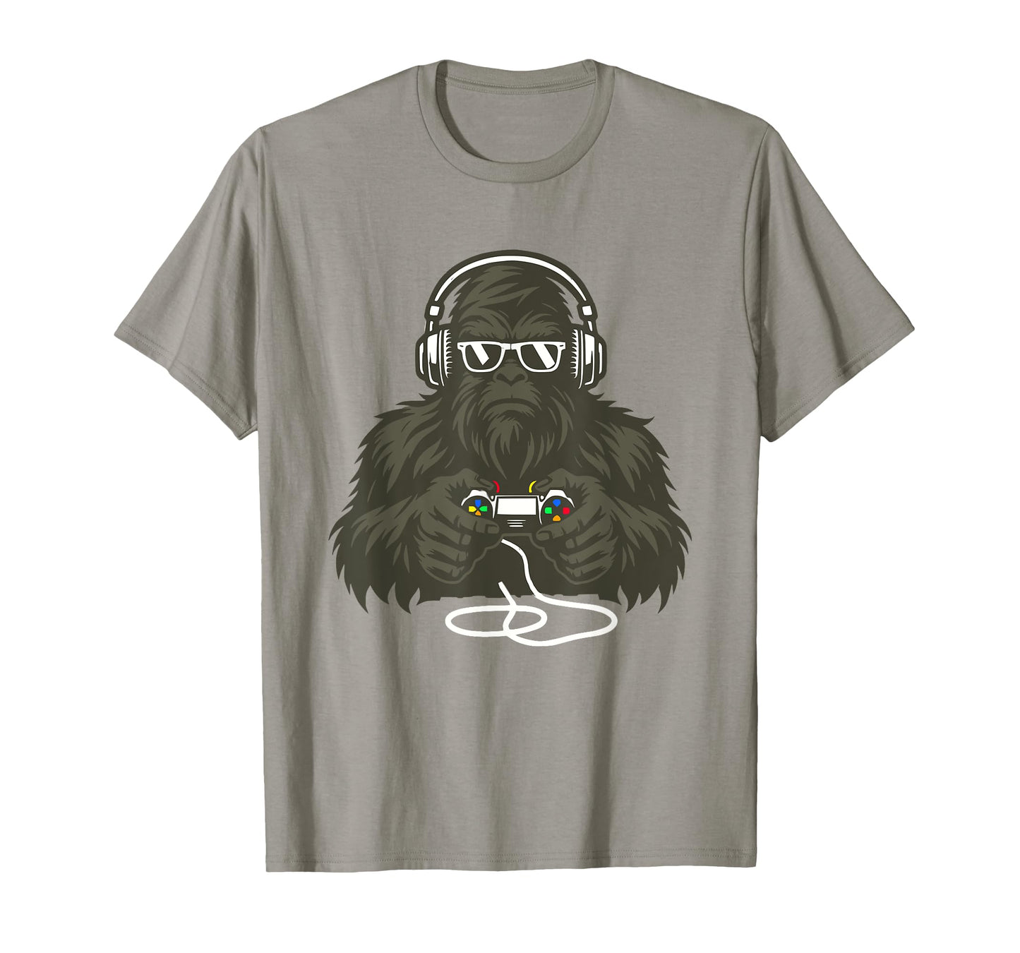 Sasquatch Bigfoot Video Gamer Retro Gaming Men Boys Teens T-Shirt