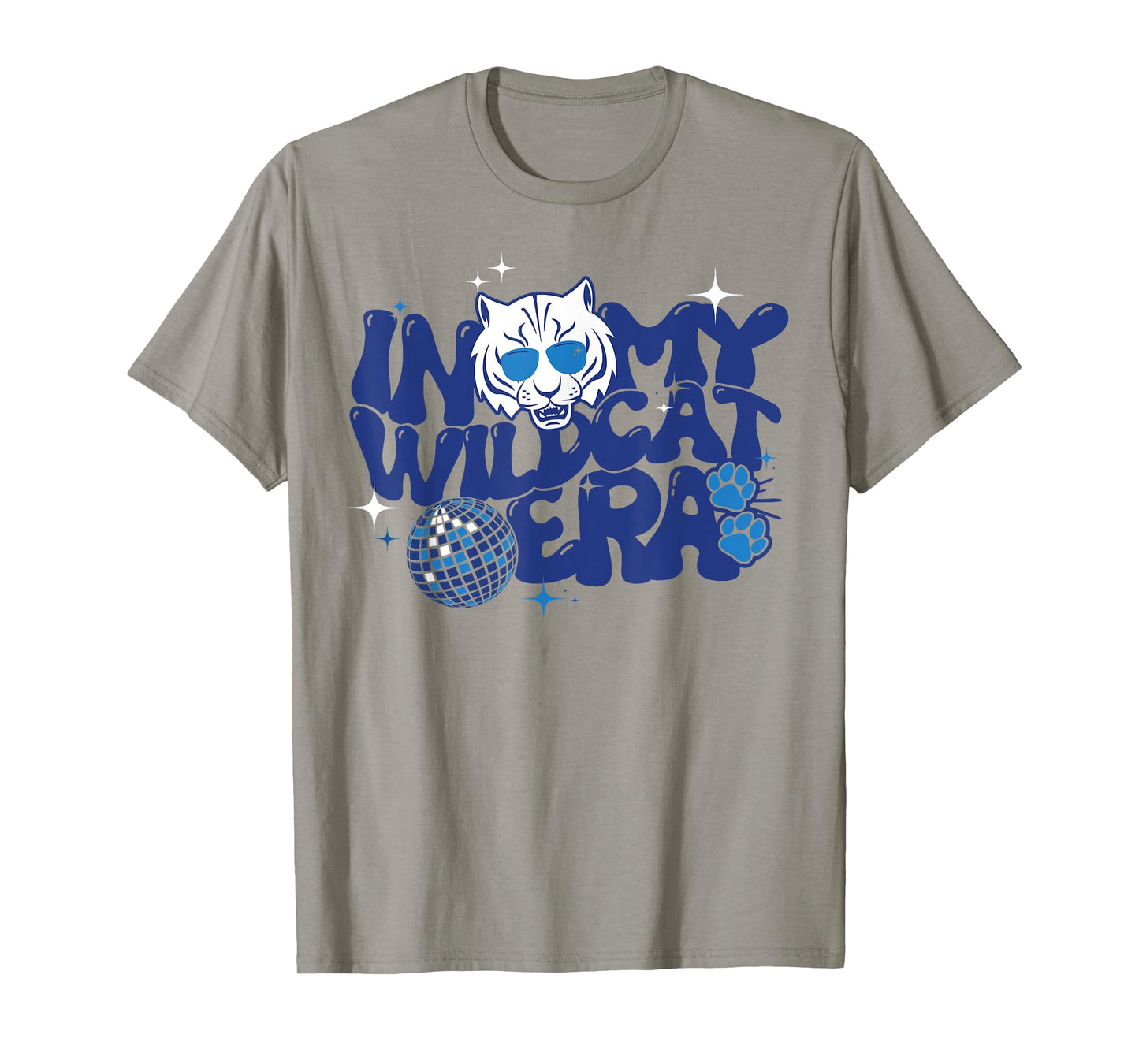 In My Wildcat Era Groovy School Spirit Mascot T-Shirt