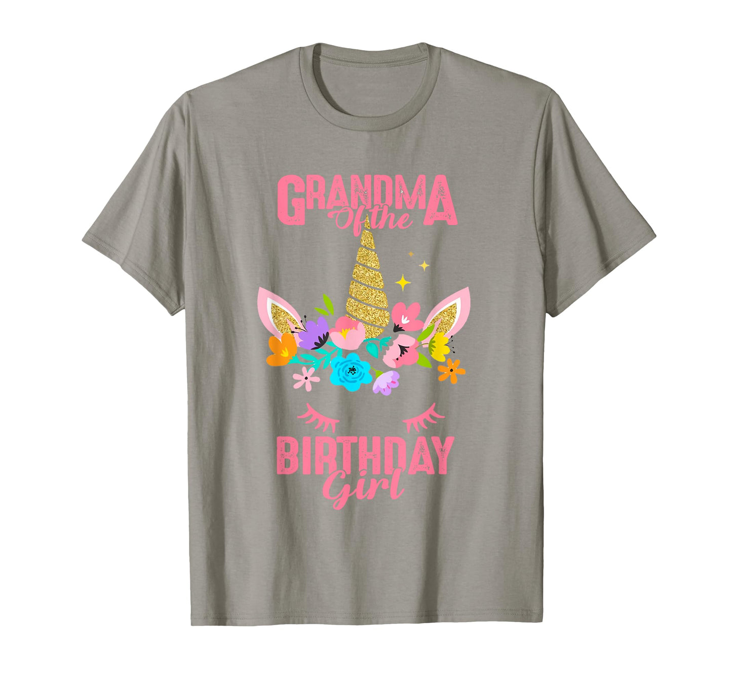 Grandma of the Birthday Girl Gift Unicorn Birthday Matching T-Shirt