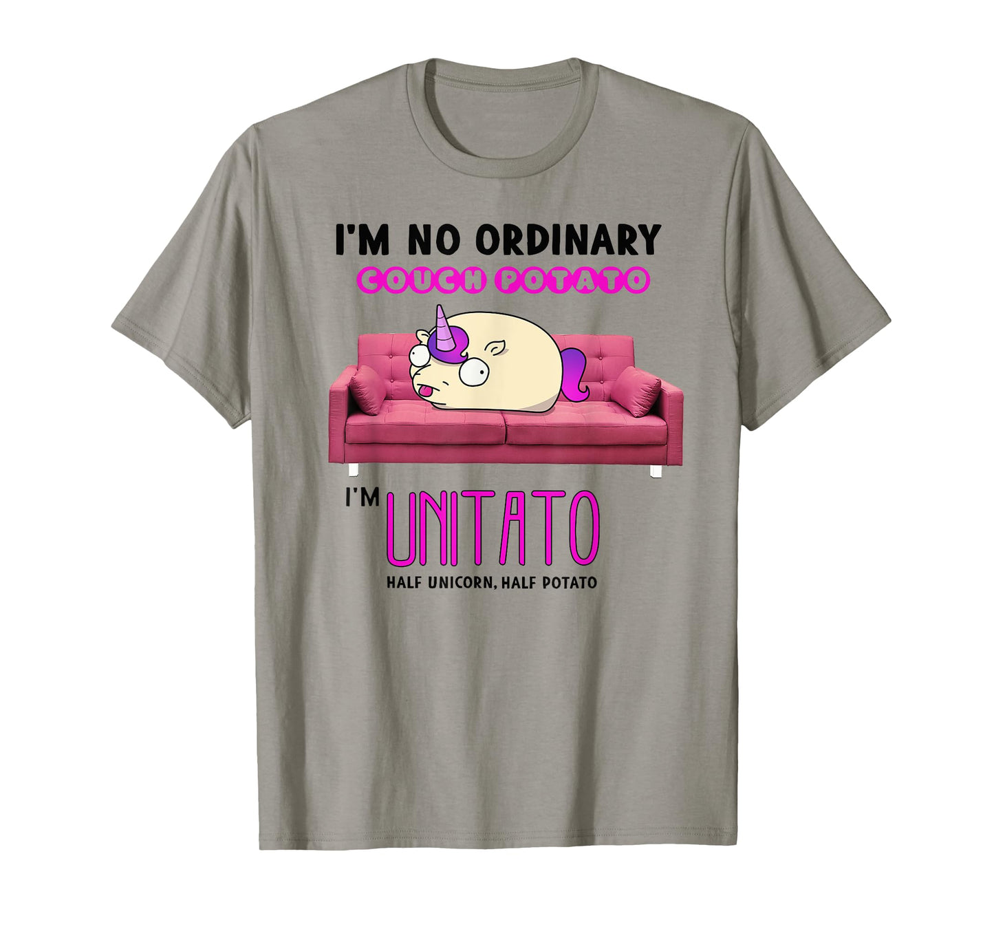 Couch Potato Funny Unicorn T-Shirt T-Shirt