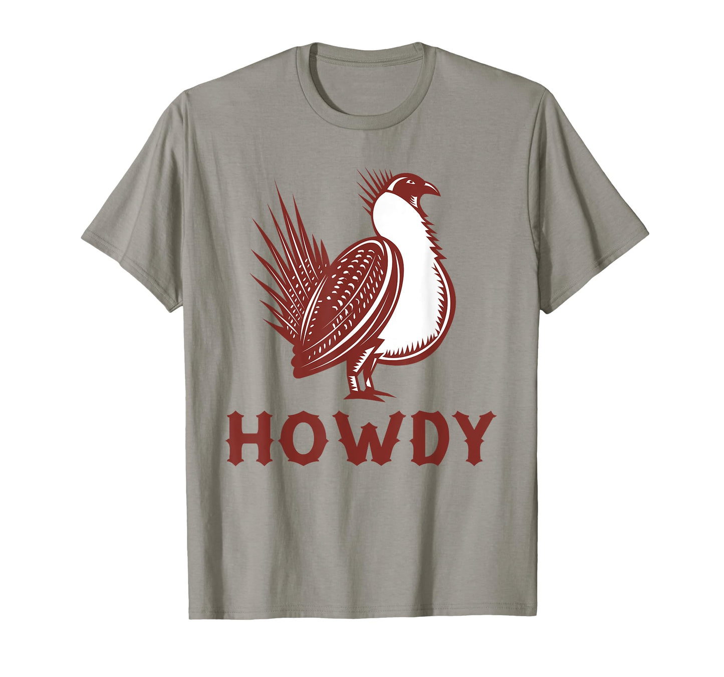 Sage Grouse Howdy Cowboy Western Bird Country Cowgirl T-Shirt
