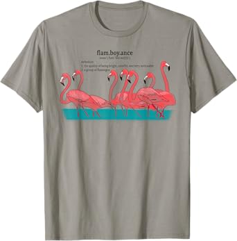 Flamboyance of Flamingos Cute Animal T-Shirt