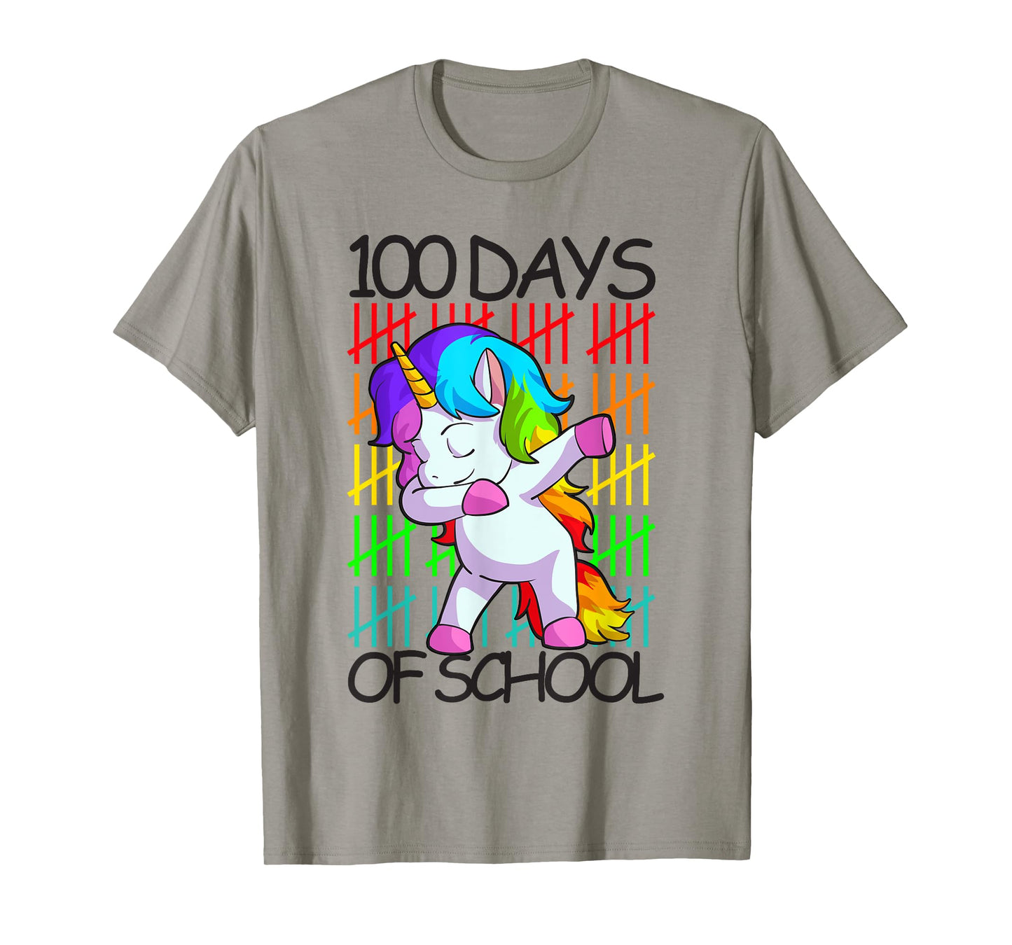 Happy 100 Days Of School Shirt Girls Unicorn Lover Gift T-Shirt