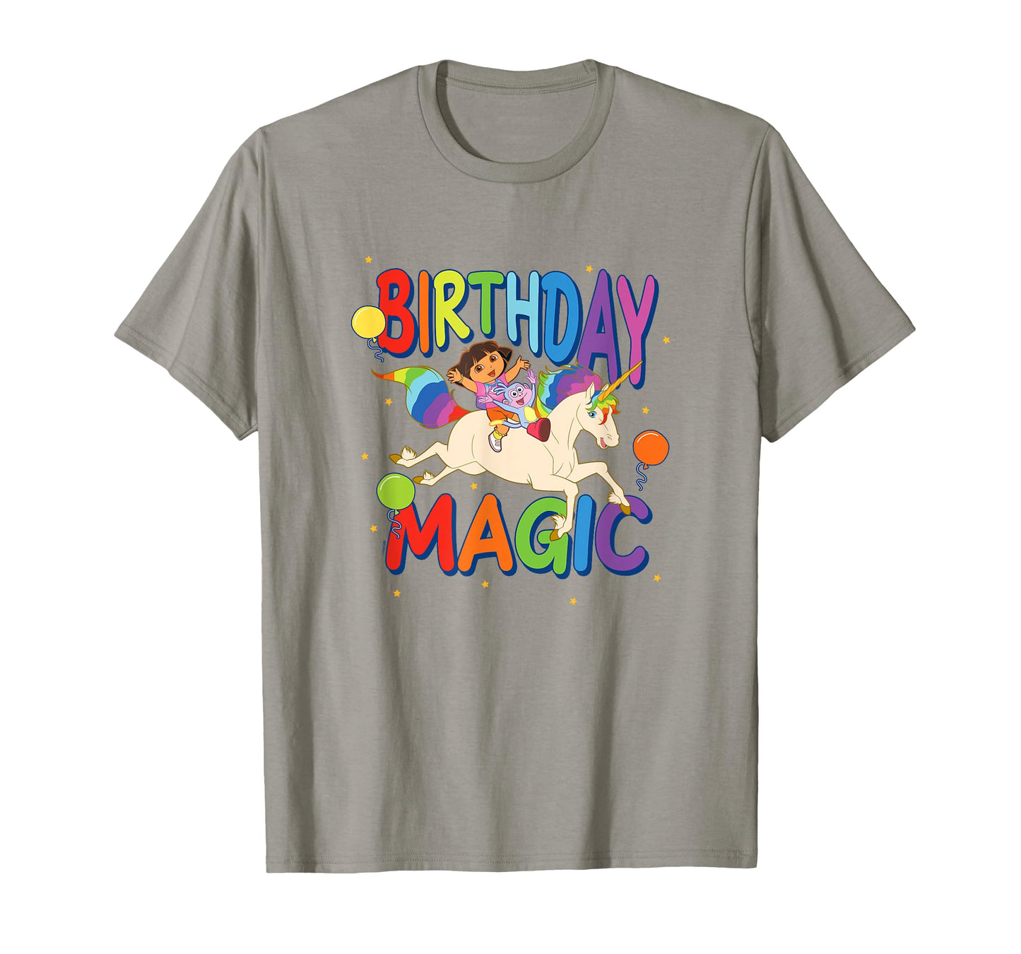 Dora the Explorer Birthday Magic Dora & Boots Riding Unicorn T-Shirt