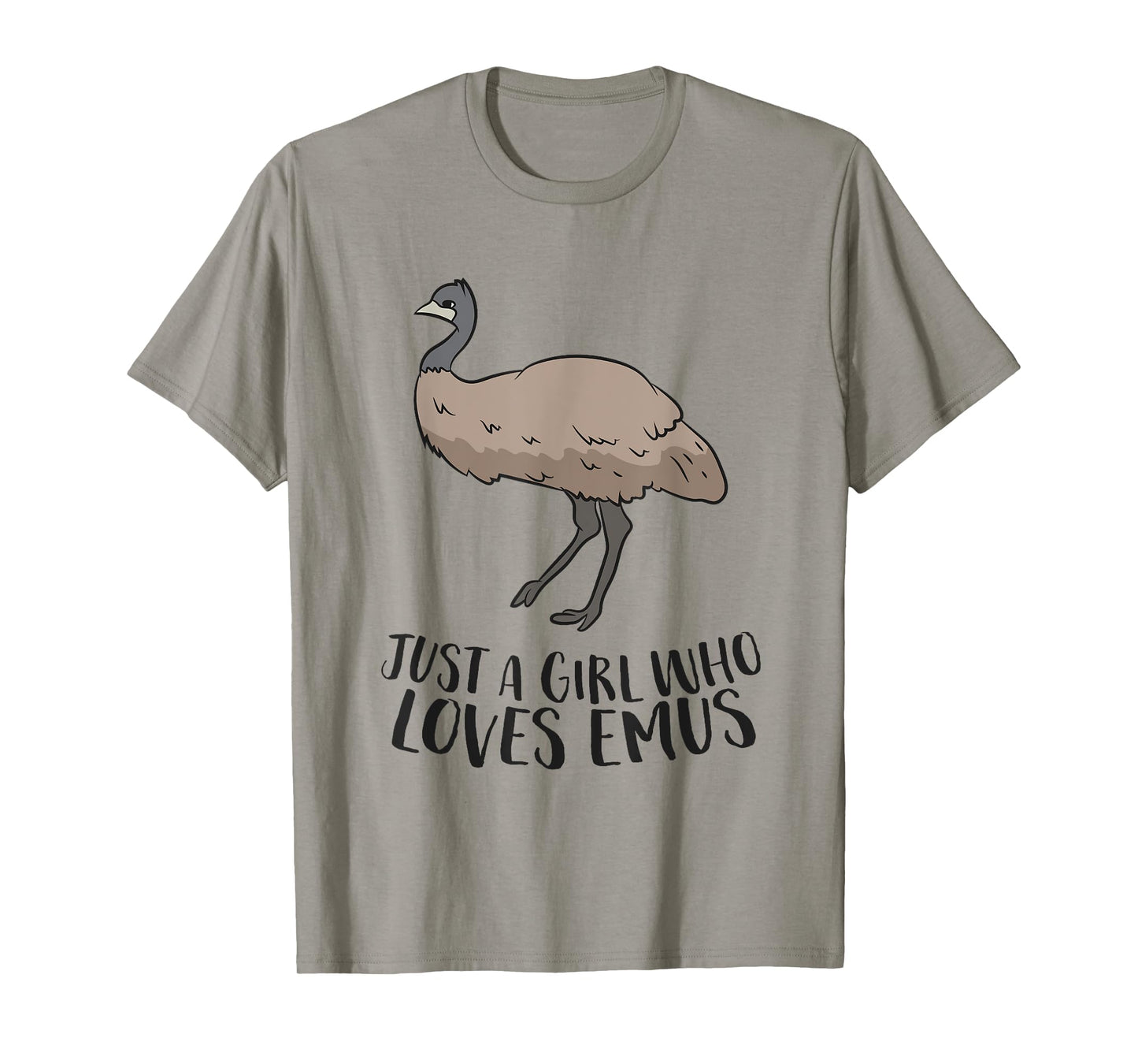 Cute Emu Girl Just a Girl Who Loves Emus T-Shirt