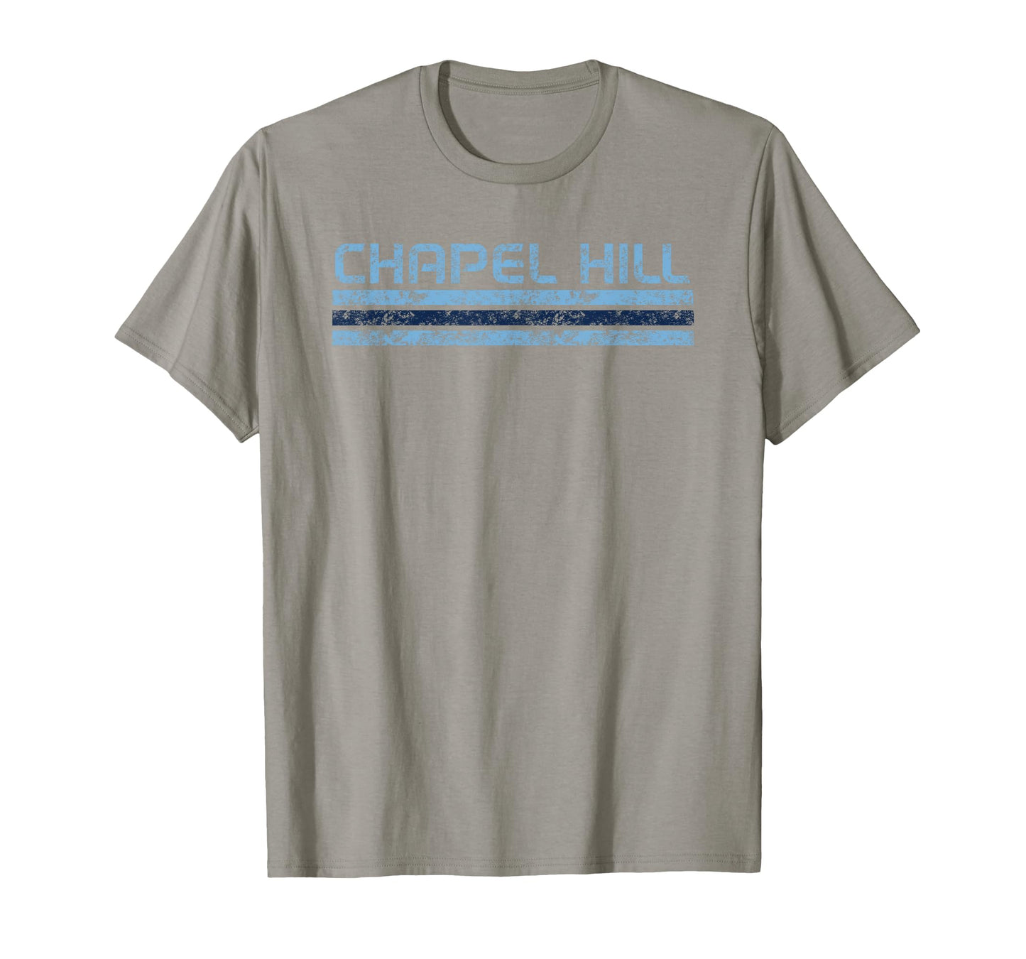 Chapel Hill North Carolina Retro Vintage Weathered Stripe T-Shirt