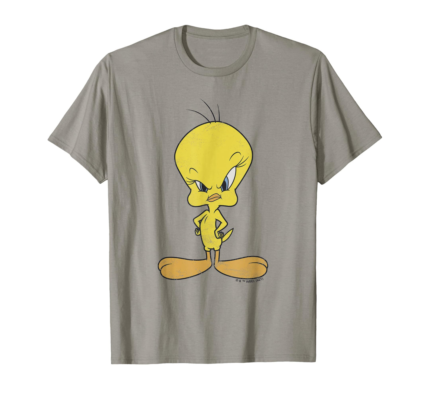 Looney Tunes Tweety Bird Distressed Glare Profile T-Shirt