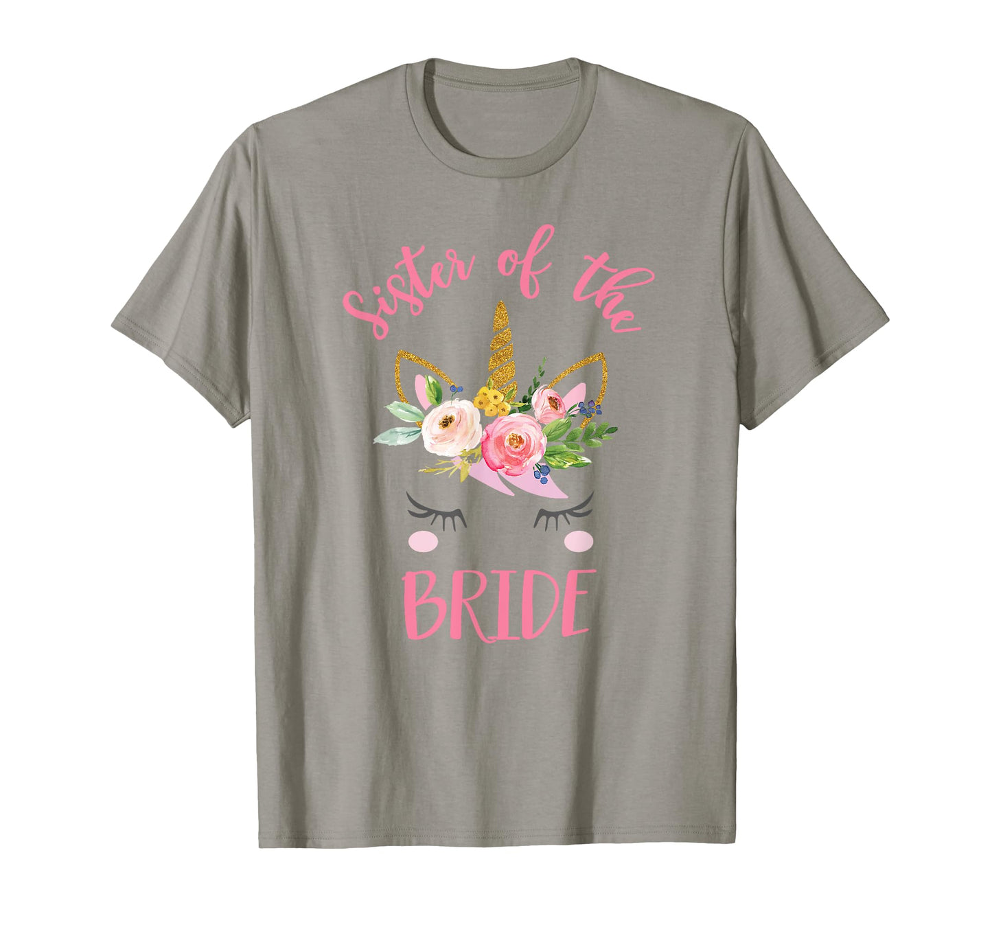 Unicorn Sister of the Bride T-Shirt, Wedding Gift