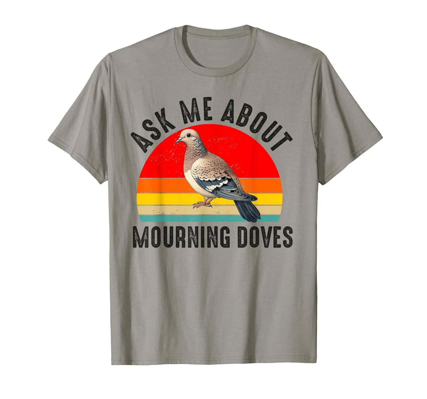 Mourning Dove Bird Lover Women Men Girl Boys Vintage Retro T-Shirt