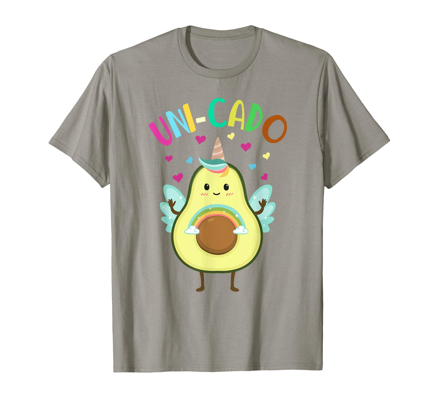 Cute Avocado Shirt Kids Toddler Little Girl Unicorn Birthday T-Shirt
