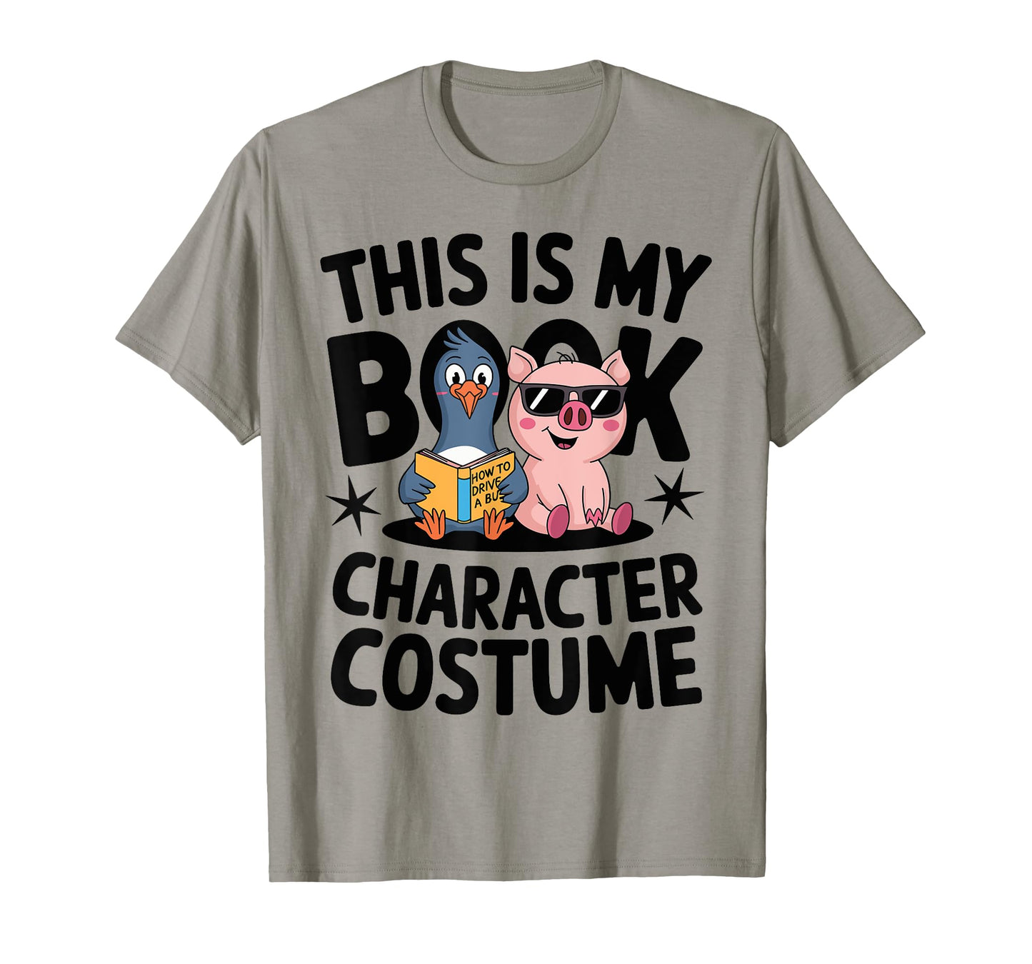 This Is My Book Character Costume Penguin Pig T-Shirt