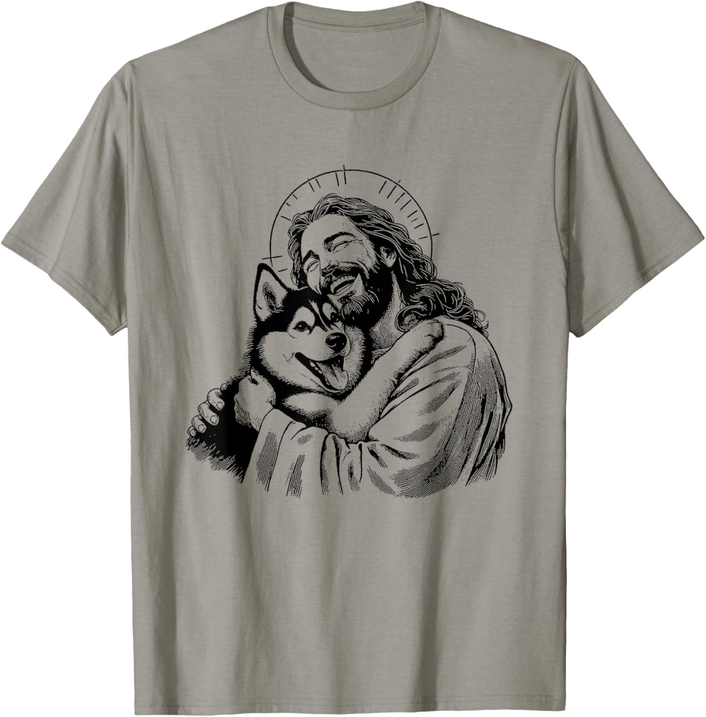 Jesus Siberian Husky - Funny Christian Religious Dog Lover T-Shirt