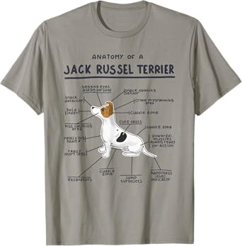 Anatomy of a Jack Russell Terrier T-Shirt