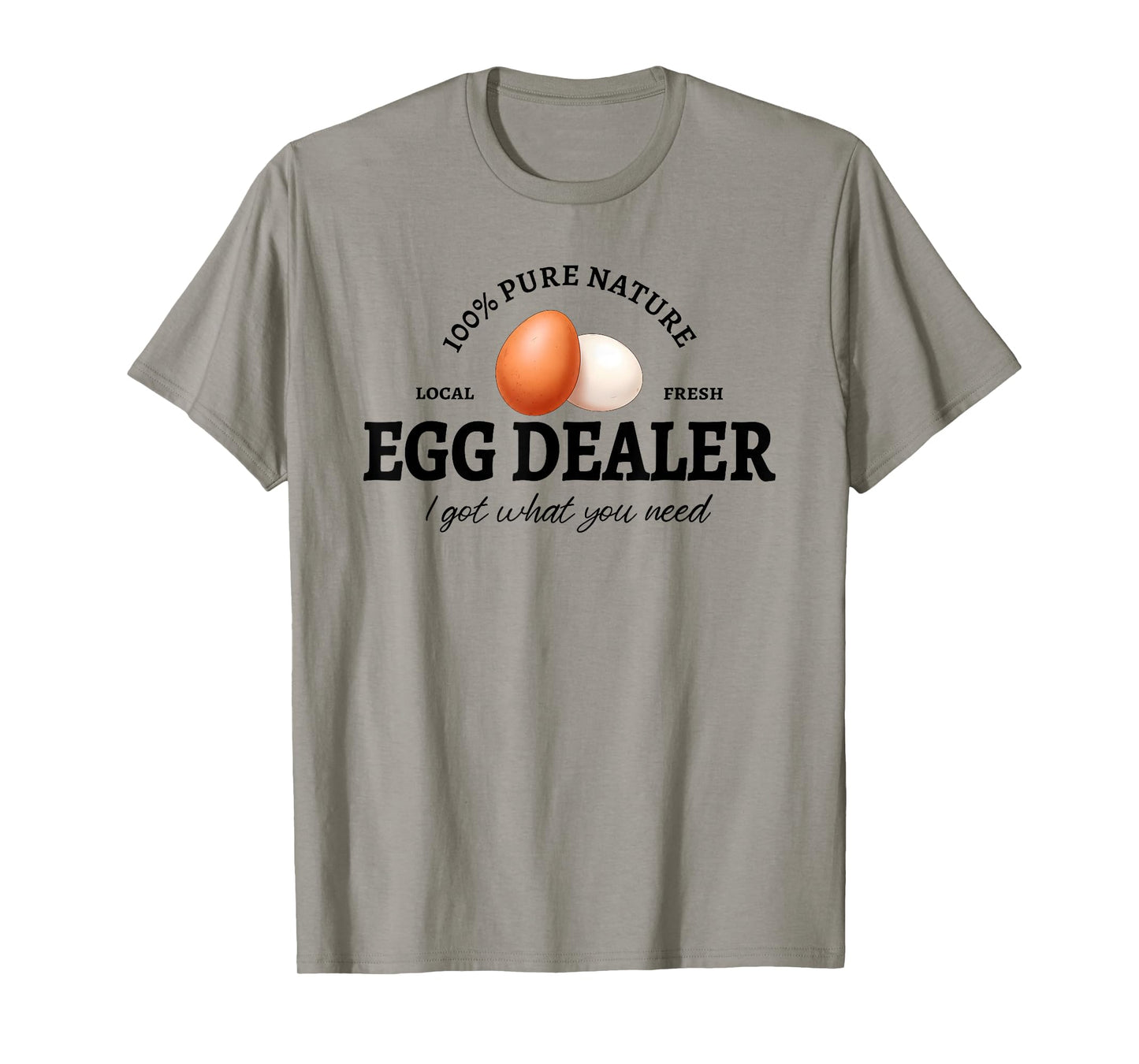 Egg Dealer Funny Chicken Farmer & Farmers Market Logo T-Shirt