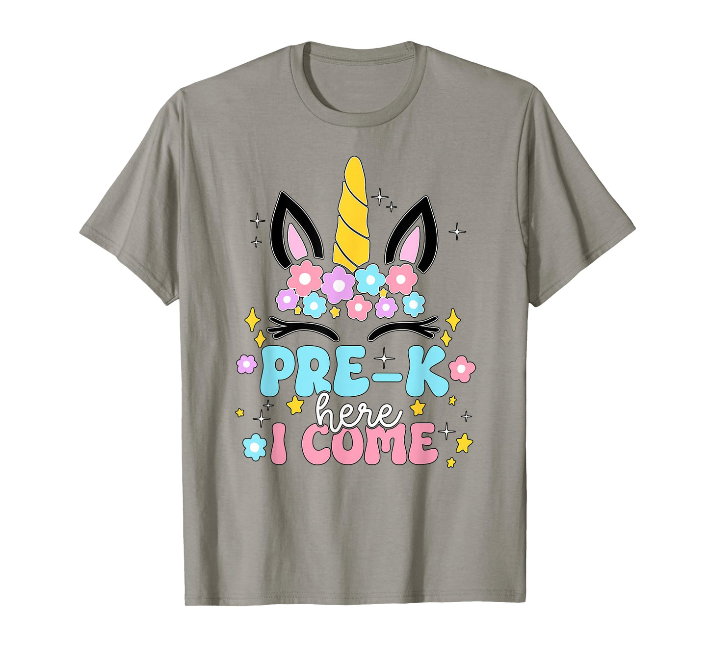 Preschool Here I Come Unicorn Girls Kids Back To School T-Shirt