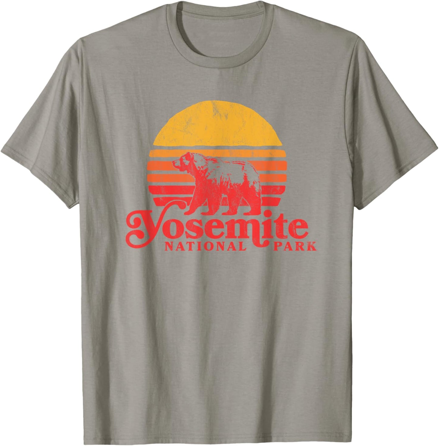Retro Yosemite National Park Shirt - Bear & Vintage Sun T-Shirt