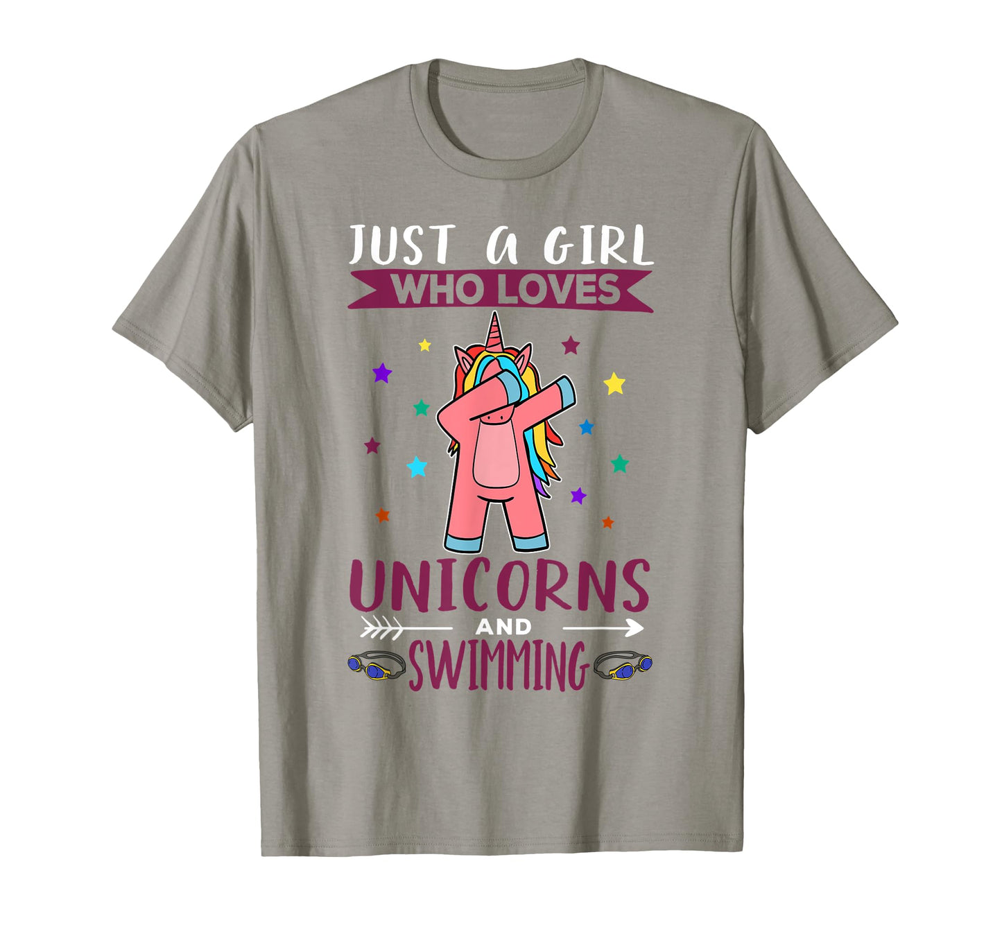 Just A Girl Who Loves Unicorns And Swimming Unicorn T-Shirt