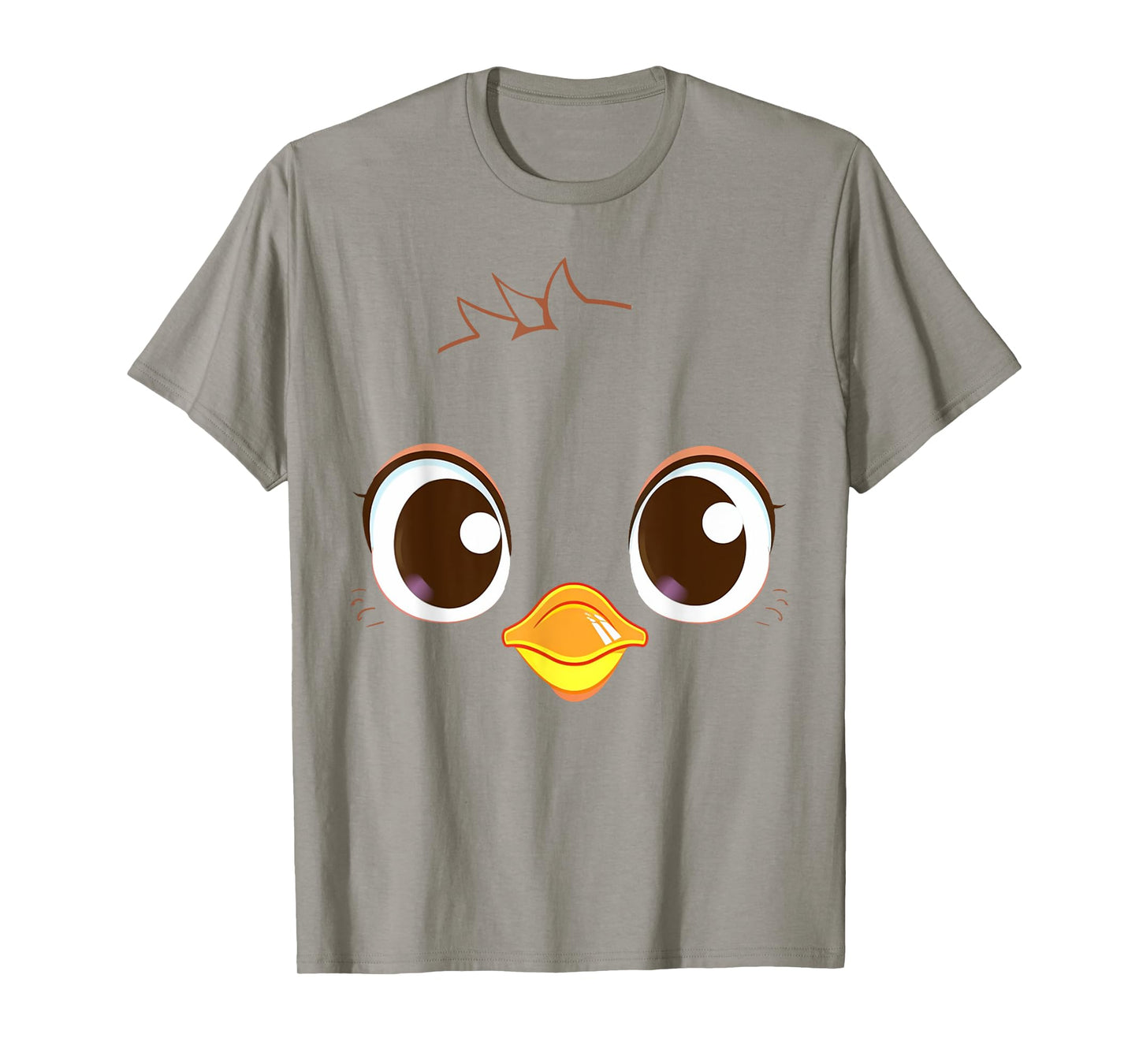 Cute Chick Face Yellow Chicken Costume T-Shirt