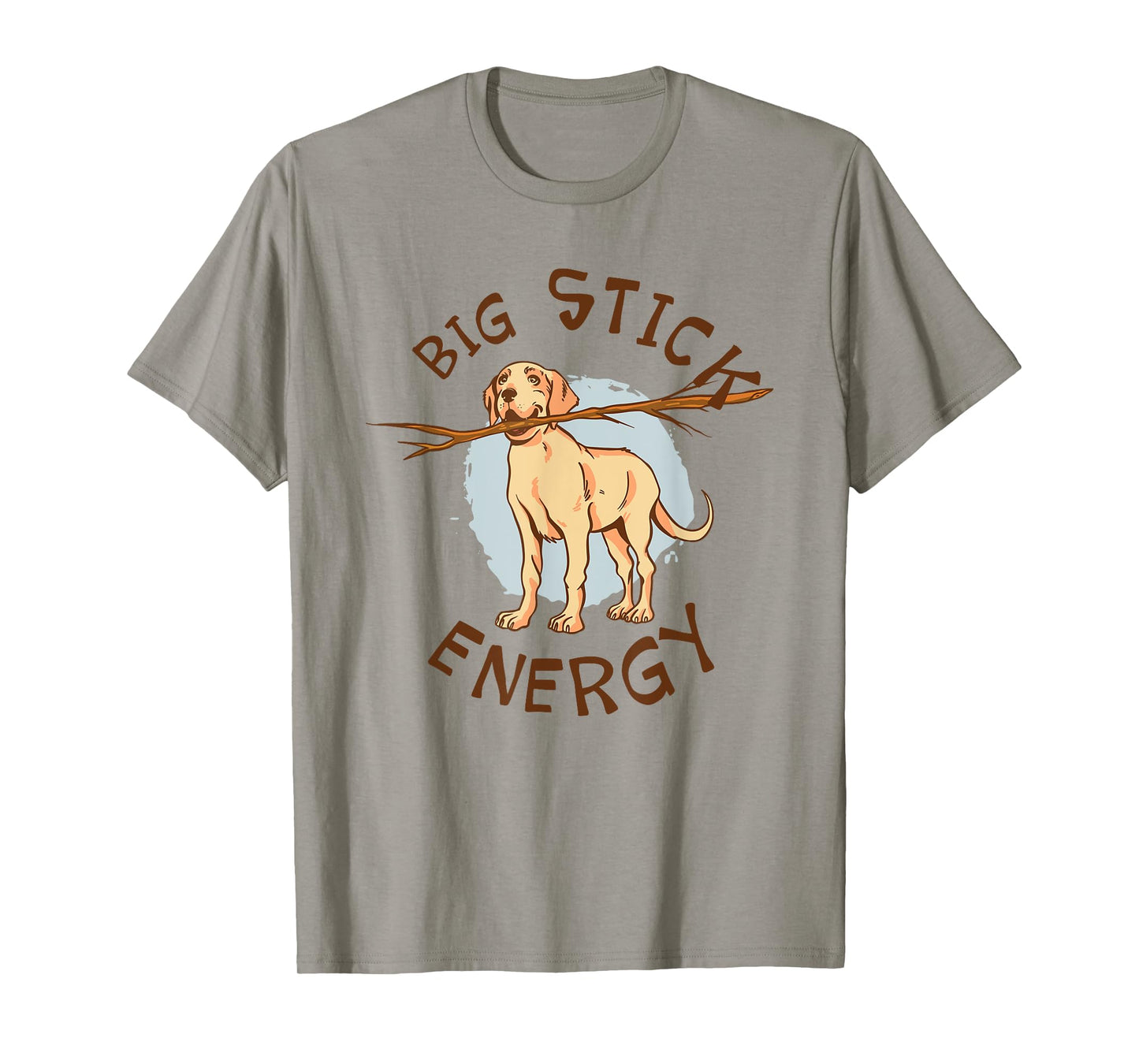 Big Stick Energy Cute Yellow Labrador Retriever Owner T-Shirt
