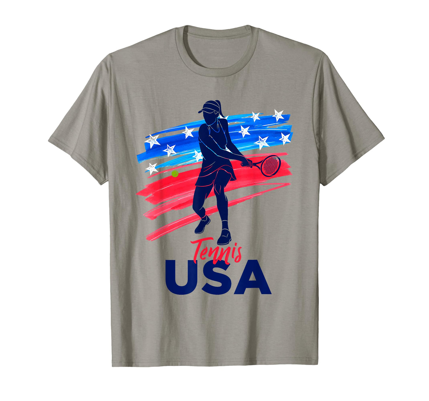 Womens USA Tennis Support the Team Shirt USA Tennis Lover T-Shirt