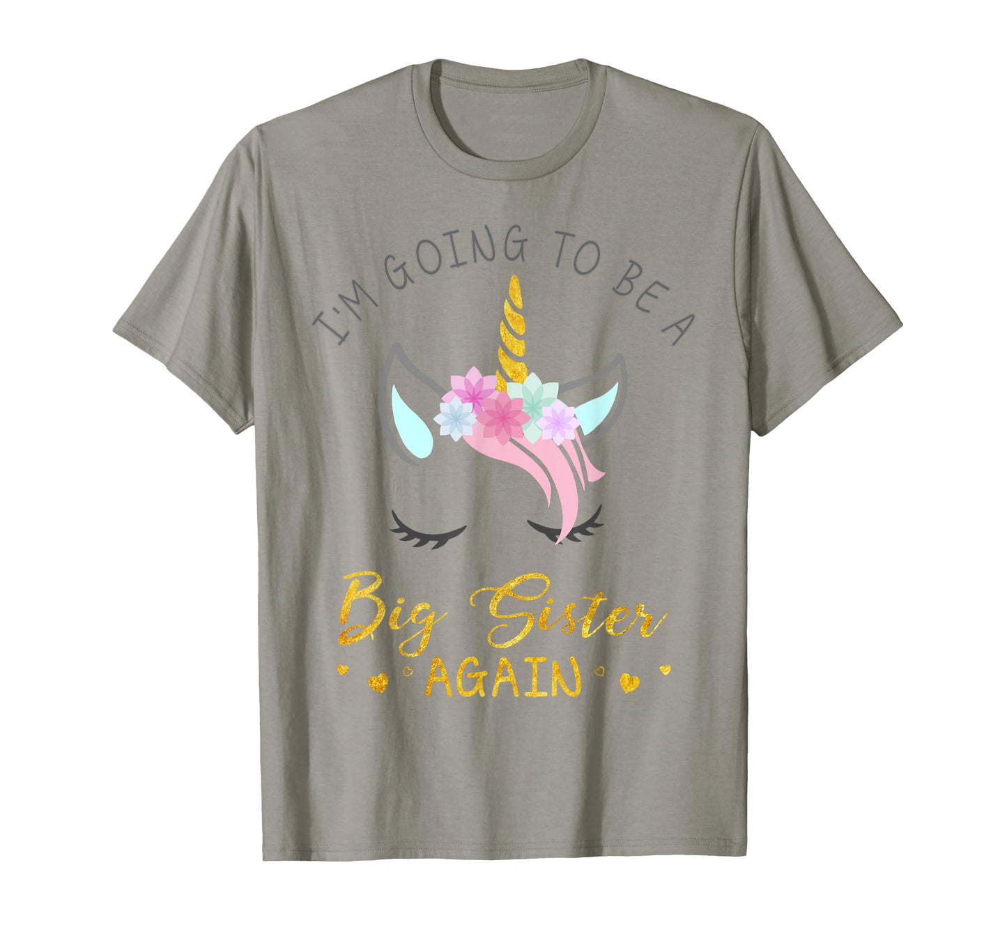 I'm Going To Be A Big Sister Again Unicorn T-Shirt for Girls