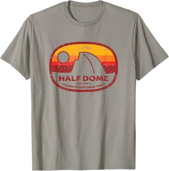 Retro Half Dome Yosemite Nat'l Park California souvenir T-Shirt