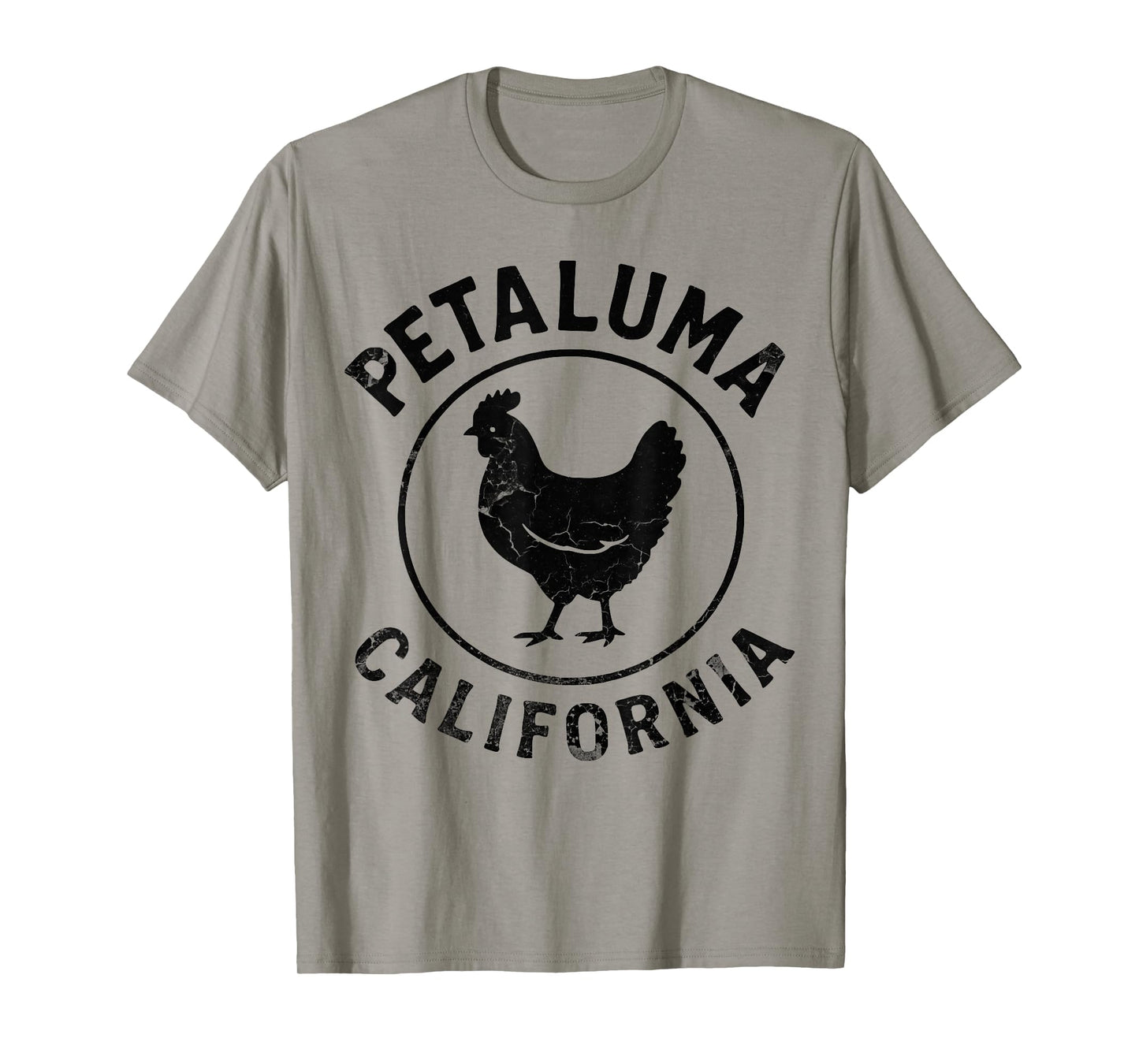 Petaluma California Chicken Vintage Farm Sonoma County Dark T-Shirt
